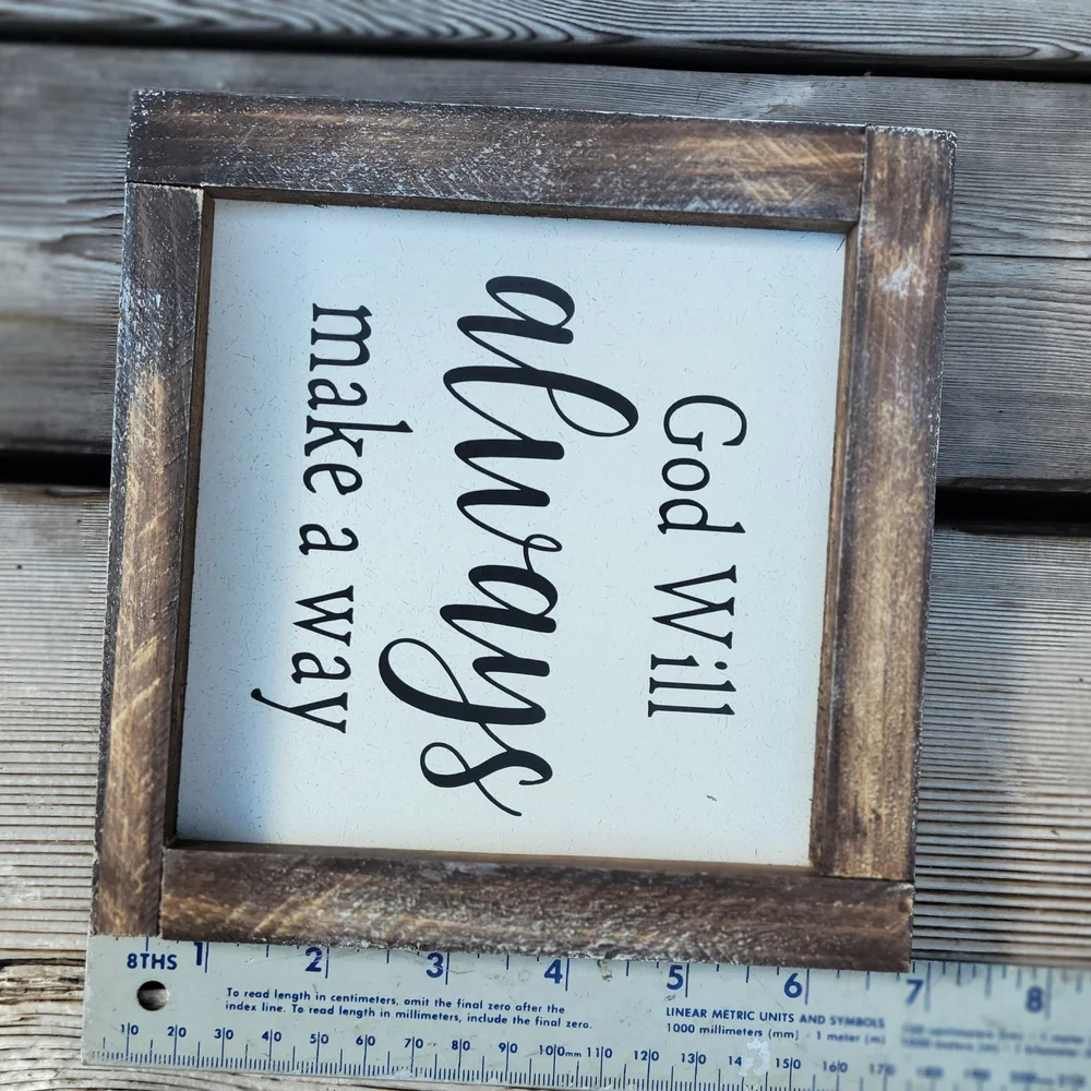 Rustic Wooden Wall Decor Set with Inspirational Quotes